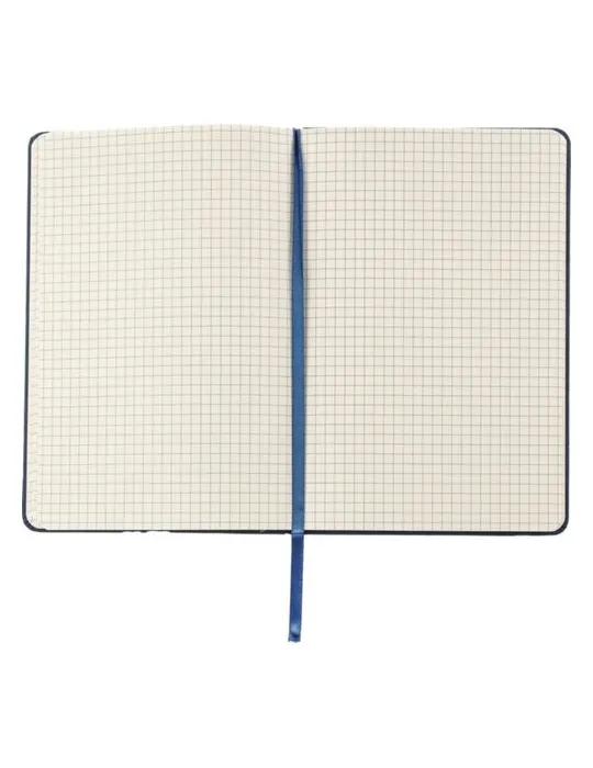 Carnet publicitaire A6 en PU - Bradley Matières : plastique Couleurs : bleu objet publicitaire robuste