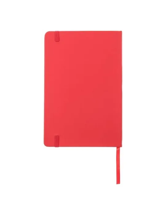 Carnet publicitaire A6 en PU - Bradley Matières : plastique Couleurs : rouge cadeau collaborateur premium
