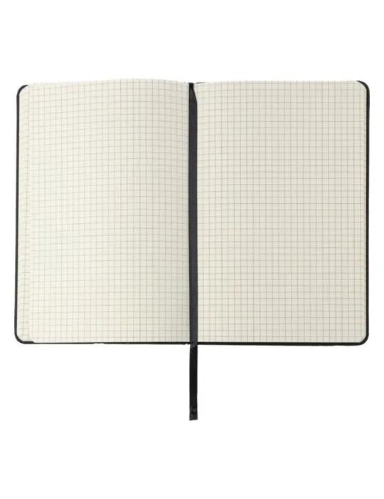 Carnet publicitaire A6 en PU - Bradley Matières : plastique Couleurs : vert impression logo haute qualité