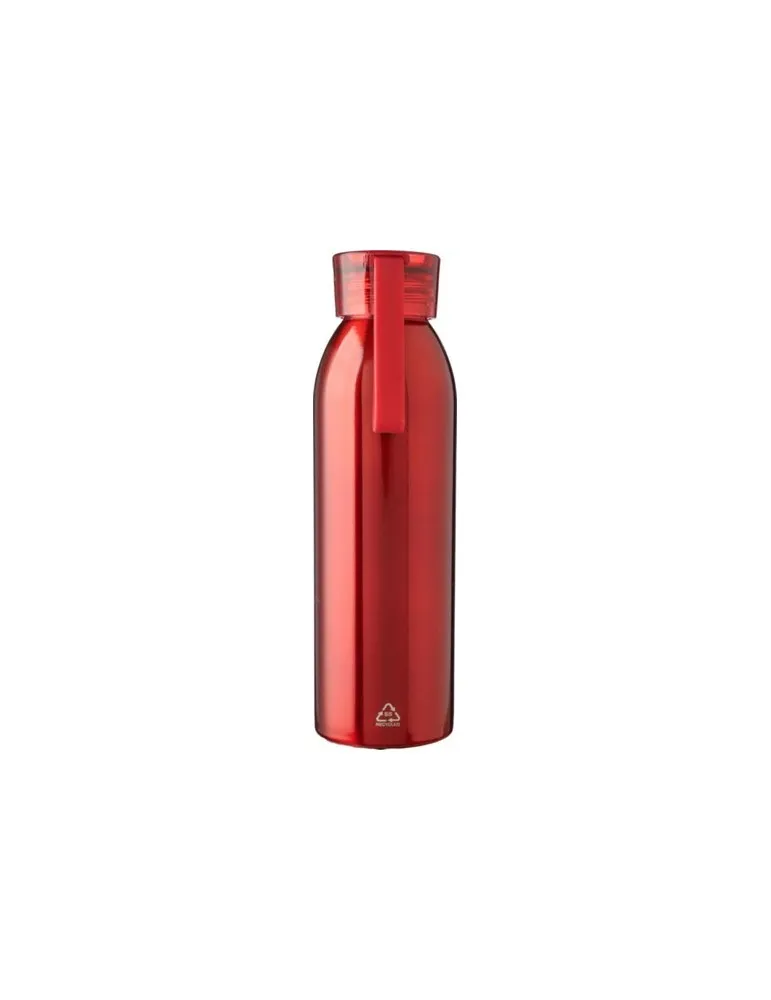 Gourde personnalisée en acier inoxydable de 650 ml - Cindy Couleurs : blanc givré impression logo haute qualité
