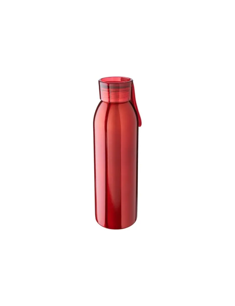 Gourde personnalisée en acier inoxydable de 650 ml - Cindy Couleurs : blanc givré cadeau collaborateur premium