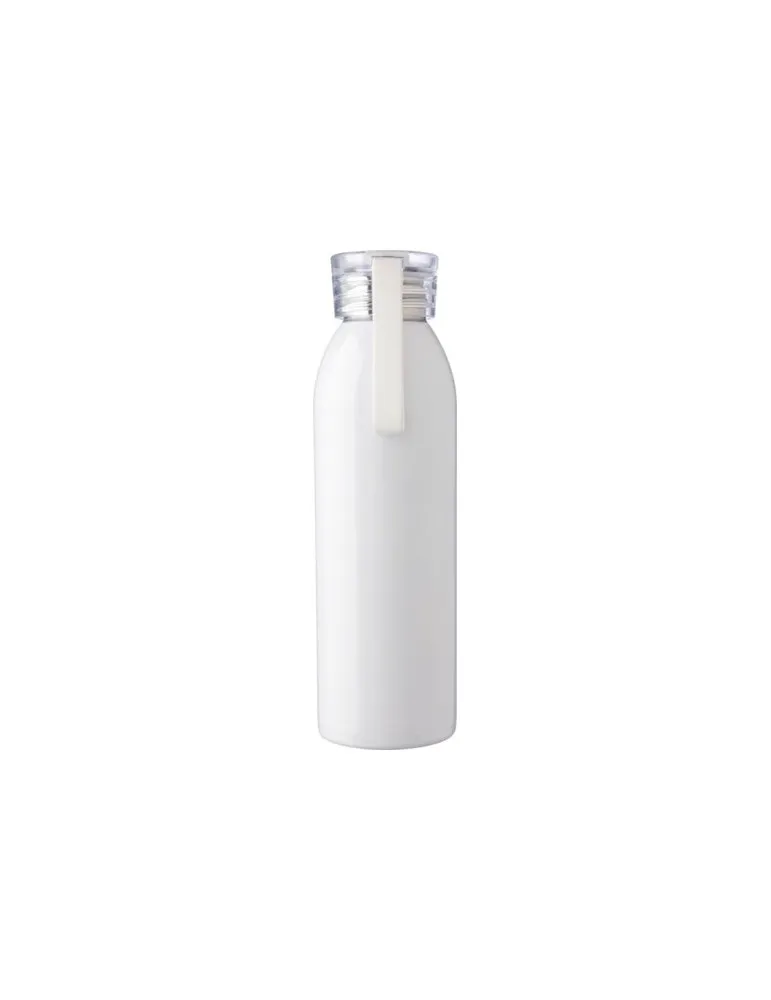Gourde personnalisée en acier inoxydable de 650 ml - Cindy Couleurs : noir objet promotionnel éco-responsable