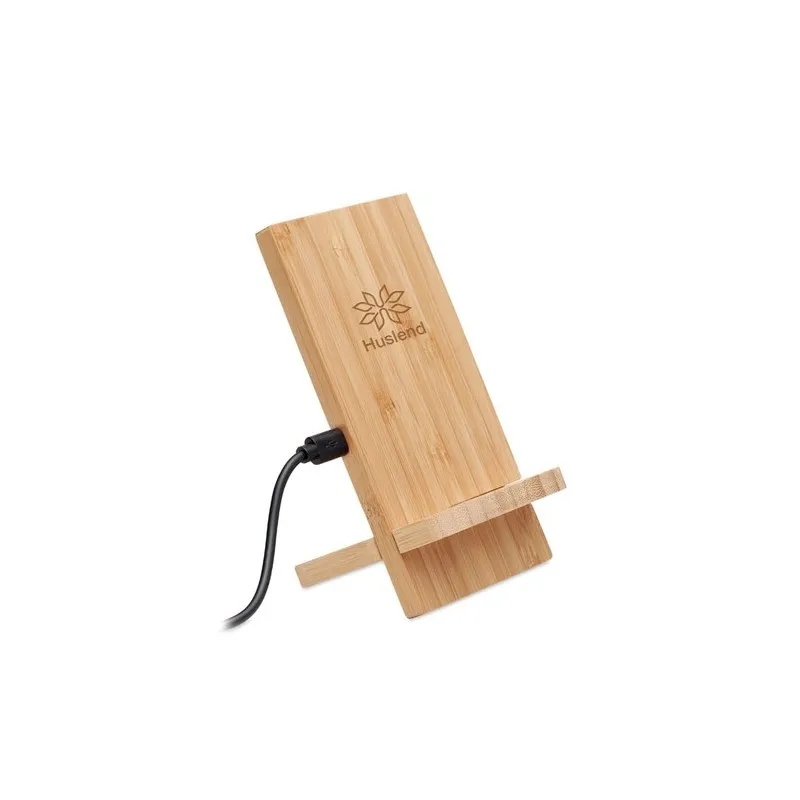 Chargeur sans fil personnalisé WHIPPY PLUS - Support et chargeur 10W Matières : polyéthylène (PE) Taille textile : S Couleurs : 