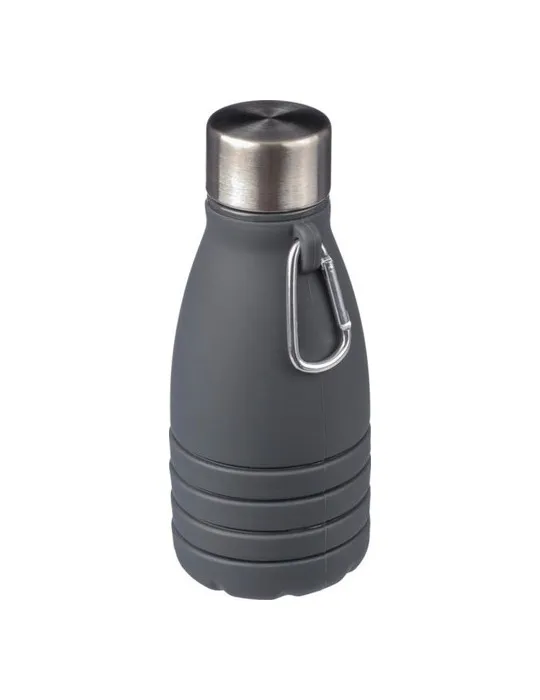 Gourde pliable personnalisée en silicone de 550 ml Erin Matières : silicone Couleurs : jaune accessoire événementiel unique