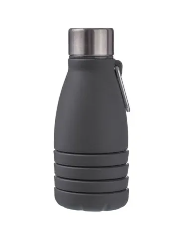 Gourde pliable personnalisée en silicone de 550 ml Erin Matières : silicone Couleurs : jaune 2