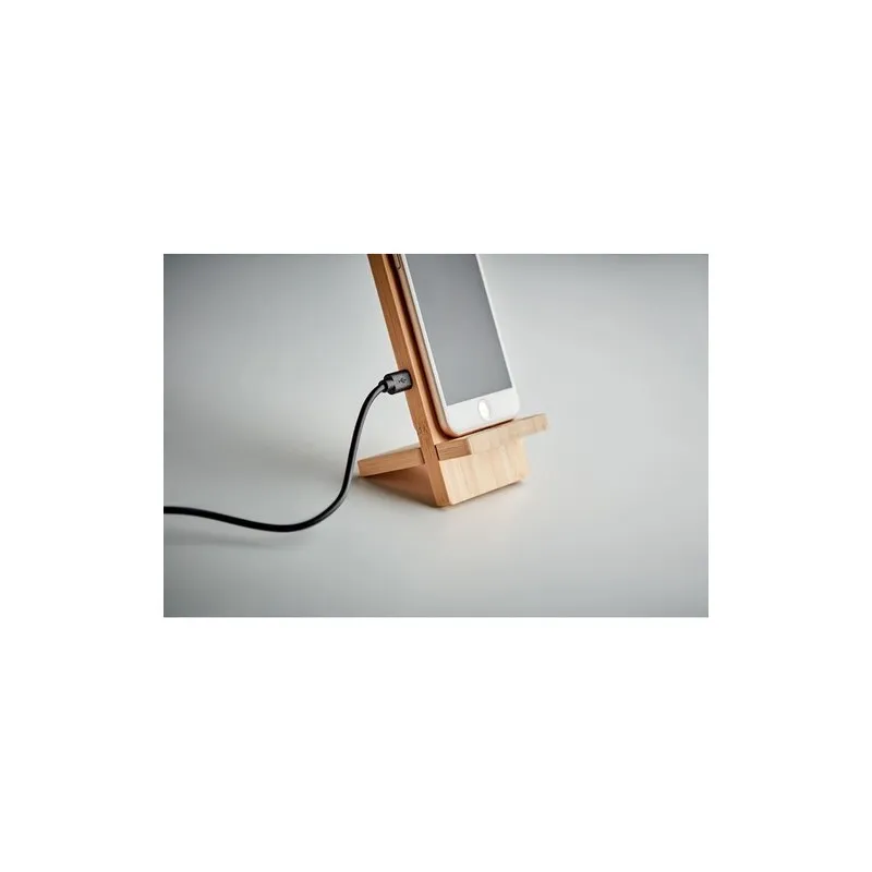 Chargeur sans fil personnalisé WHIPPY PLUS - Support et chargeur 10W Matières : polyéthylène (PE) Taille textile : S Couleurs : 