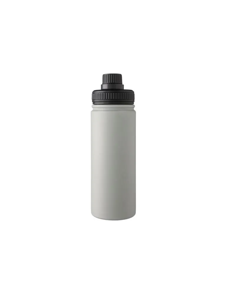 Gourde isotherme personnalisée en acier inoxydable de 500 ml - Chad Couleurs : blanc cadeau entreprise pas cher