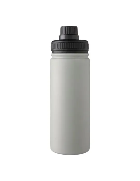 Gourde isotherme personnalisée en acier inoxydable de 500 ml - Chad Couleurs : blanc cadeau entreprise pas cher