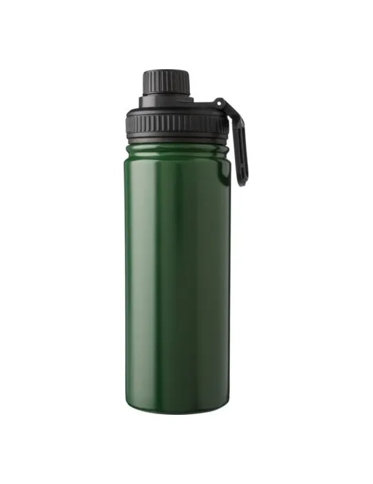 Gourde isotherme personnalisée en acier inoxydable de 500 ml - Chad Matières : liège Couleurs : blanc livraison express 24h 48h