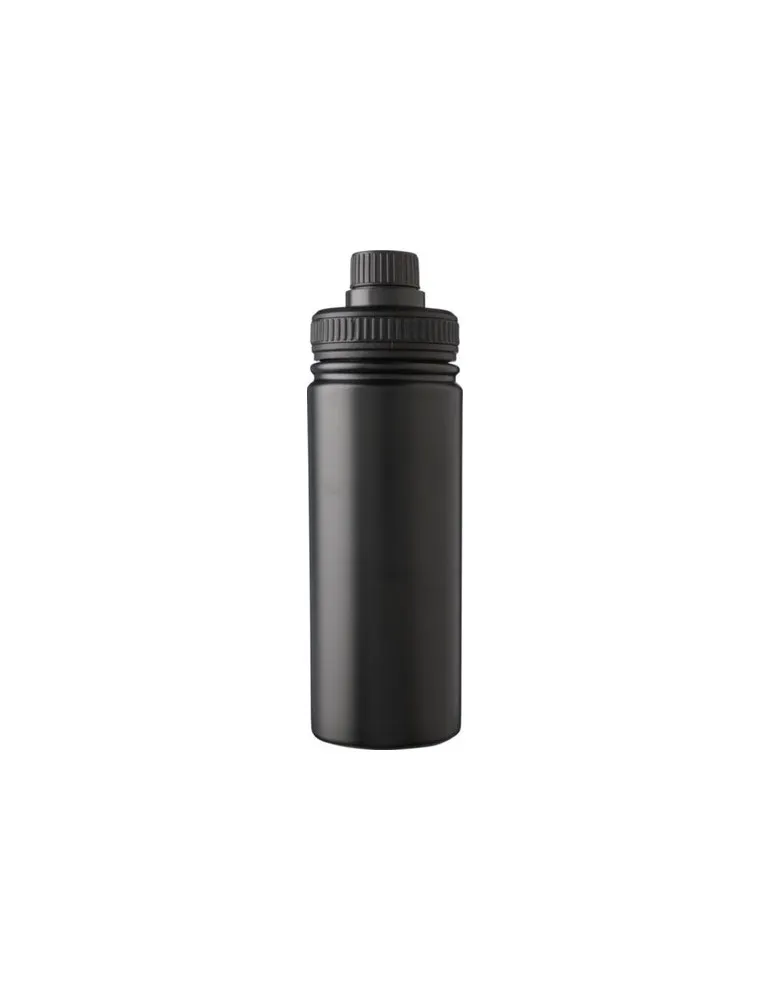 Gourde isotherme personnalisée en acier inoxydable de 500 ml - Chad Couleurs : noir objet promotionnel éco-responsable
