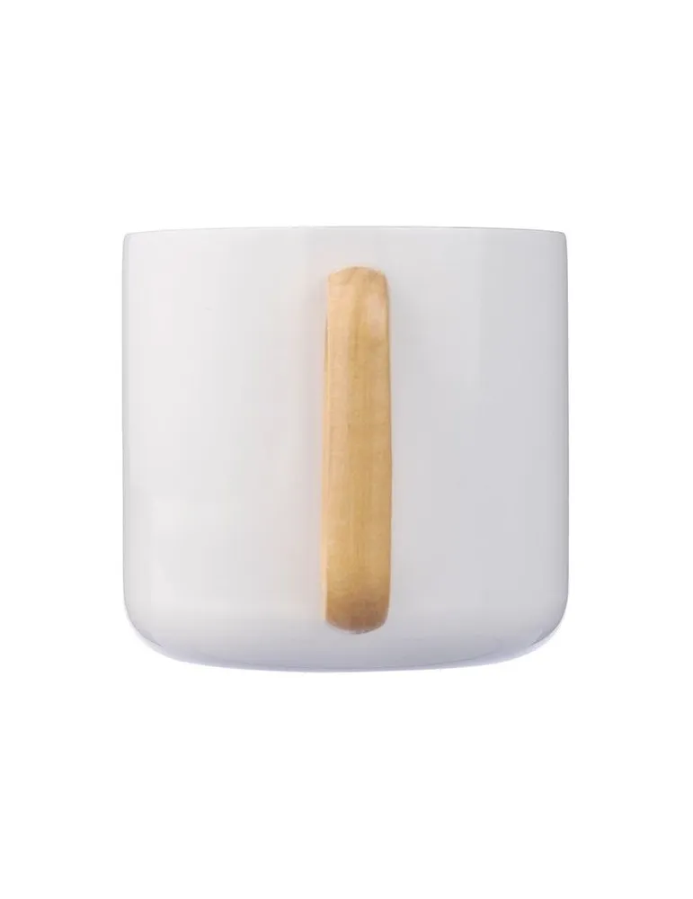 Mug isotherme personnalisé en acier inoxydable recyclé - Dwight Couleurs : blanc Matières : polypropylène (PP) recyclé personnal