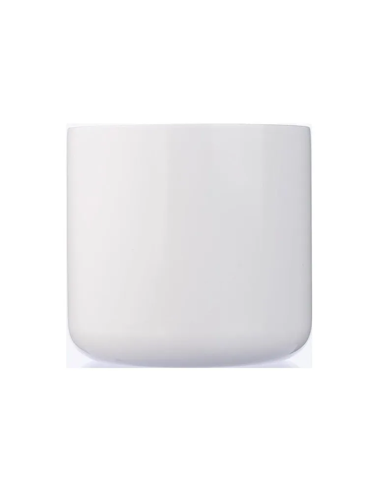 Mug isotherme personnalisé en acier inoxydable recyclé - Dwight Couleurs : blanc Matières : polypropylène (PP) recyclé marquage 