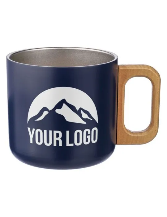 Mug isotherme personnalisé en acier inoxydable recyclé - Dwight Couleurs : blanc Matières : polypropylène (PP) recyclé cadeau co