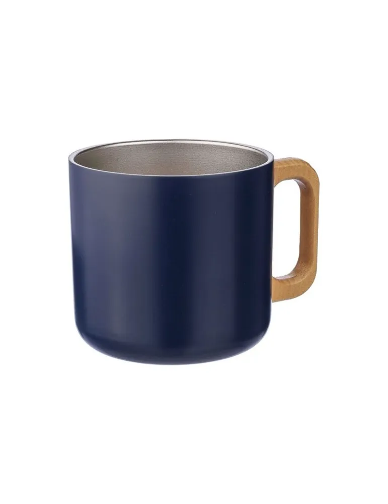 Mug isotherme personnalisé en acier inoxydable recyclé - Dwight Couleurs : blanc Matières : polypropylène (PP) recyclé objet pro
