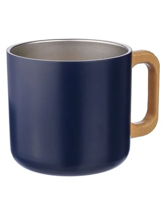 Mug isotherme personnalisé en acier inoxydable recyclé - Dwight Couleurs : blanc Matières : polypropylène (PP) recyclé objet pro