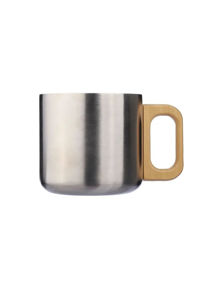 Mug isotherme personnalisé en acier inoxydable recyclé - Dwight Couleurs : noir goodies publicitaire événementiel