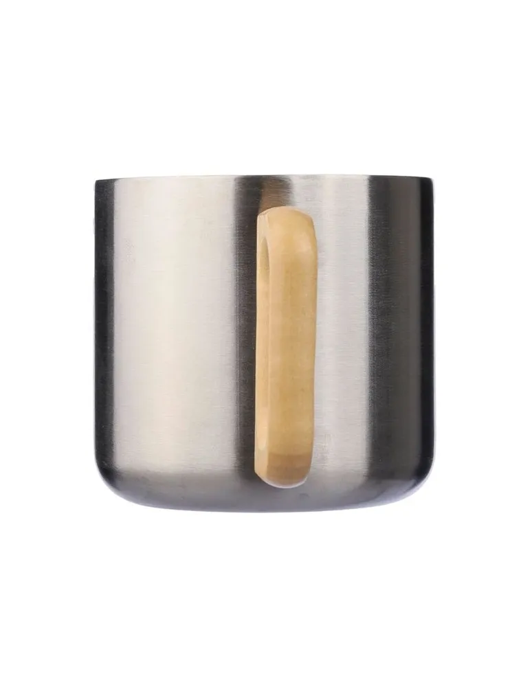 Mug isotherme personnalisé en acier inoxydable recyclé - Dwight Couleurs : noir accessoire événementiel unique