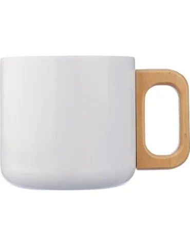 Mug isotherme personnalisé en acier inoxydable recyclé - Dwight Couleurs : blanc Matières : polypropylène (PP) recyclé 2