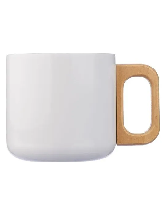 Mug isotherme personnalisé en acier inoxydable recyclé - Dwight Couleurs : blanc personnalisable avec votre logo