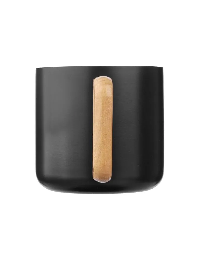 Mug isotherme personnalisé en acier inoxydable recyclé - Dwight Matières : PLA Couleurs : blanc personnalisation sur mesure