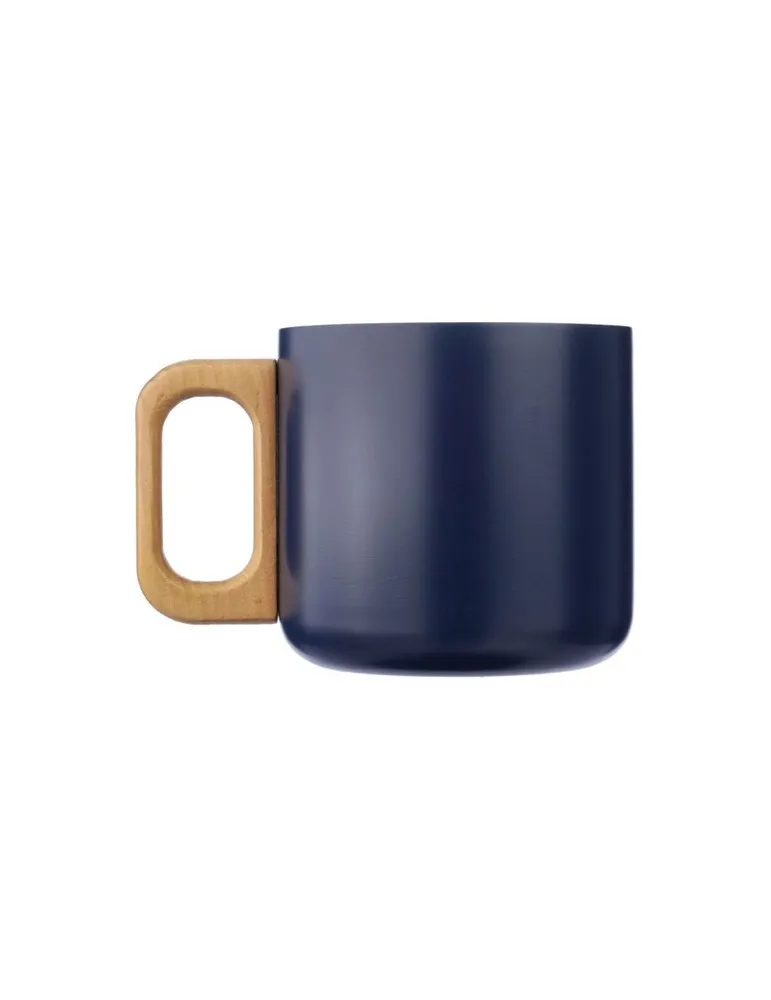 Mug isotherme personnalisé en acier inoxydable recyclé - Dwight Matières : PLA Couleurs : blanc marquage couleur éclatante