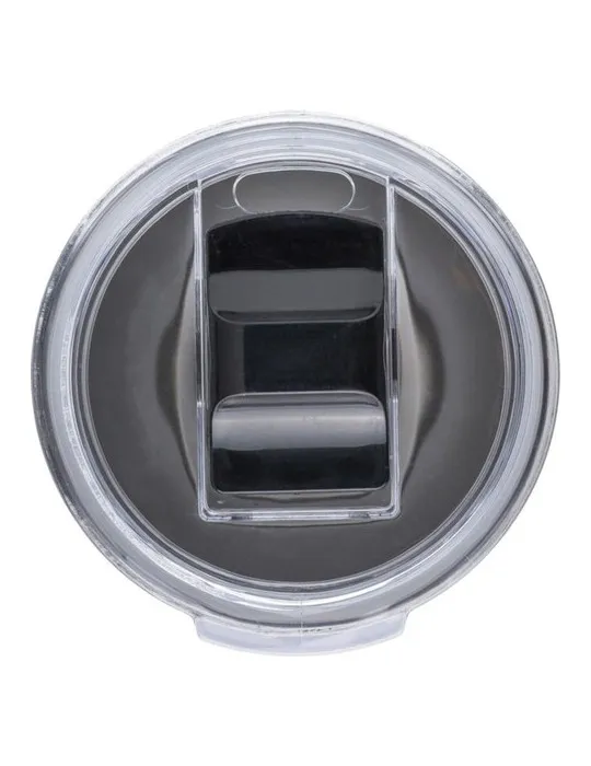 Mug isotherme personnalisé en acier inoxydable recyclé Arnold Couleurs : noir cadeau client original