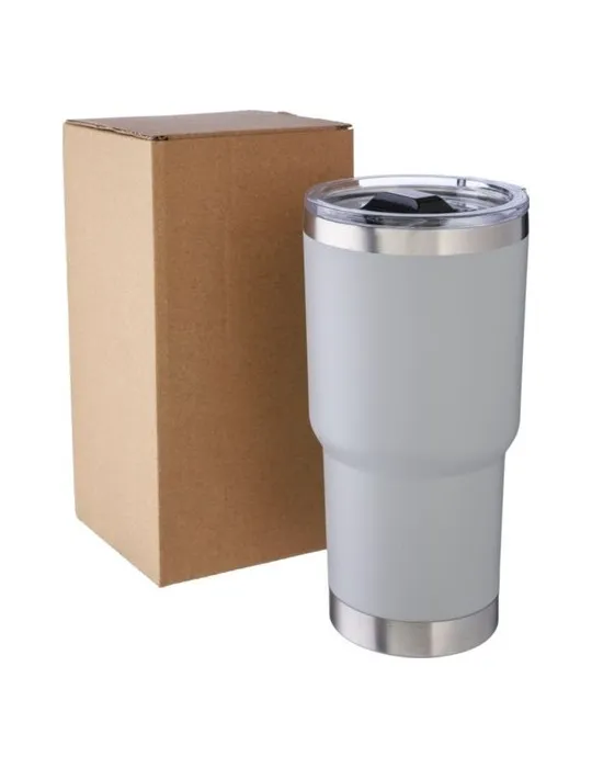 Mug isotherme personnalisé en acier inoxydable recyclé Arnold cadeau affaires élégant