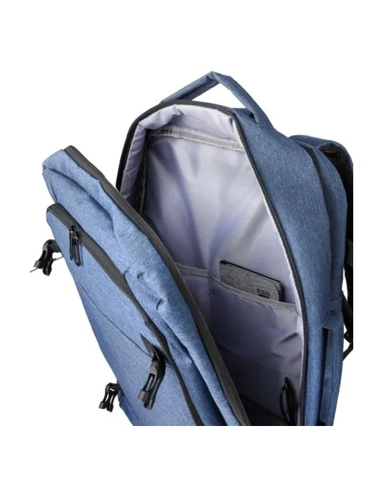 Sac à dos porte-ordinateur de 17'' en polyester rPET 300D Malcolm Personnalisé