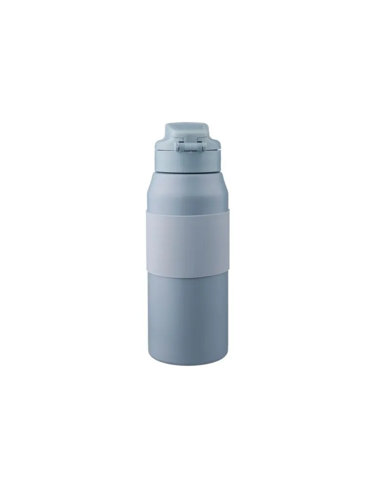 Gourde isotherme personnalisée en acier inoxydable de 800 ml Katie Matières : acier Couleurs : argenté personnalisable avec votr