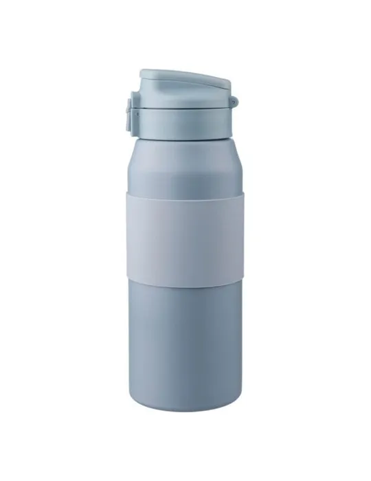 Gourde isotherme personnalisée en acier inoxydable de 800 ml Katie Matières : acier Couleurs : argenté personnalisation sur mesu