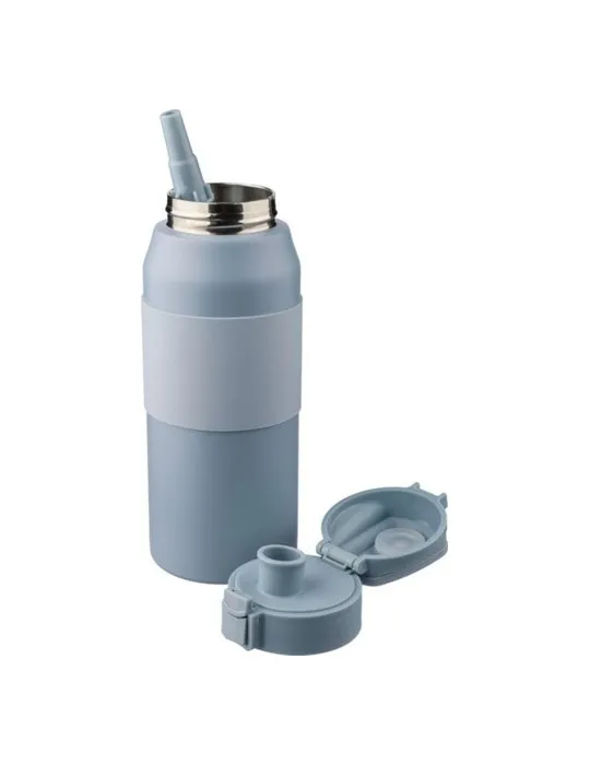 Gourde isotherme personnalisée en acier inoxydable de 800 ml Katie Matières : coton Couleurs : blanc objet promo petit budget