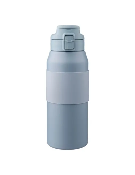 Gourde isotherme personnalisée en acier inoxydable de 800 ml Katie Matières : coton Couleurs : gris goodies publicitaire événeme
