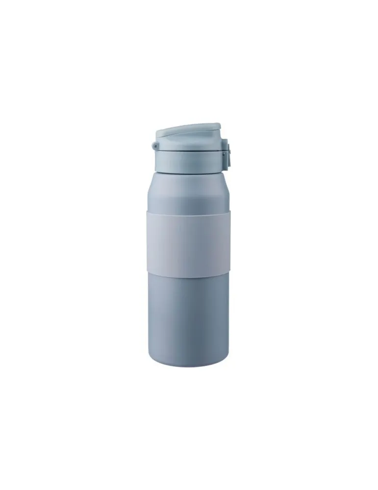 Gourde isotherme personnalisée en acier inoxydable de 800 ml Katie Matières : coton Couleurs : gris objet publicitaire robuste