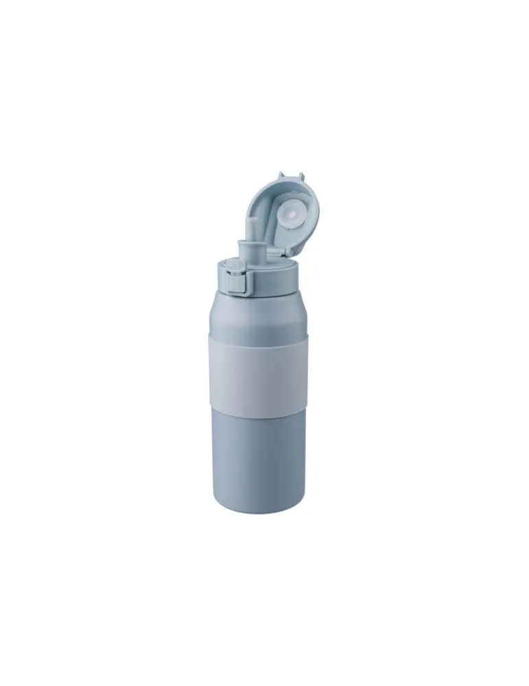 Gourde isotherme personnalisée en acier inoxydable de 800 ml Katie Matières : coton Couleurs : gris accessoire événementiel uniq