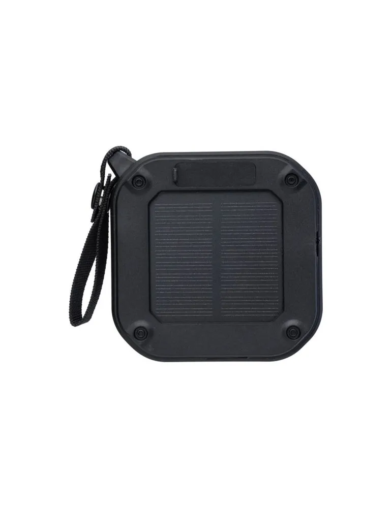 Enceinte sans fil écologique d'extérieur en ABS recyclé - Lois Matières : aluminium Couleurs : argenté cadeau entreprise pas che