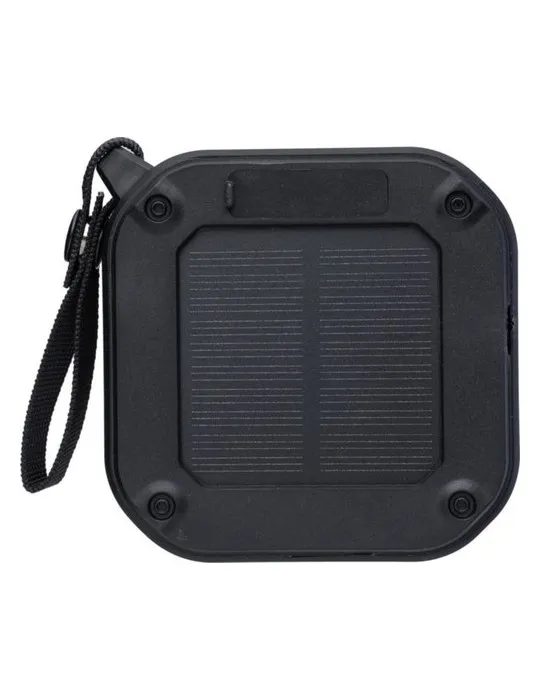 Enceinte sans fil écologique d'extérieur en ABS recyclé - Lois Matières : aluminium Couleurs : argenté cadeau entreprise pas che