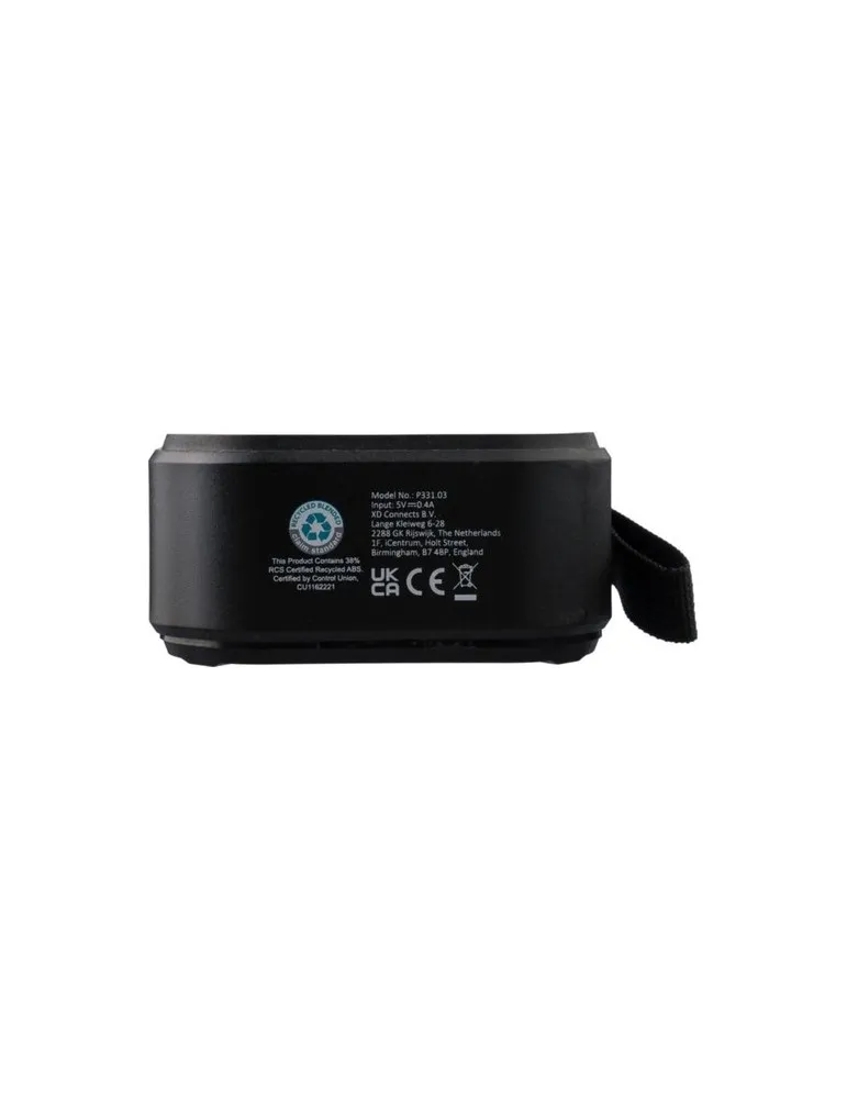 Enceinte sans fil écologique d'extérieur en ABS recyclé - Lois Matières : aluminium Couleurs : argenté goodies publicitaire évén