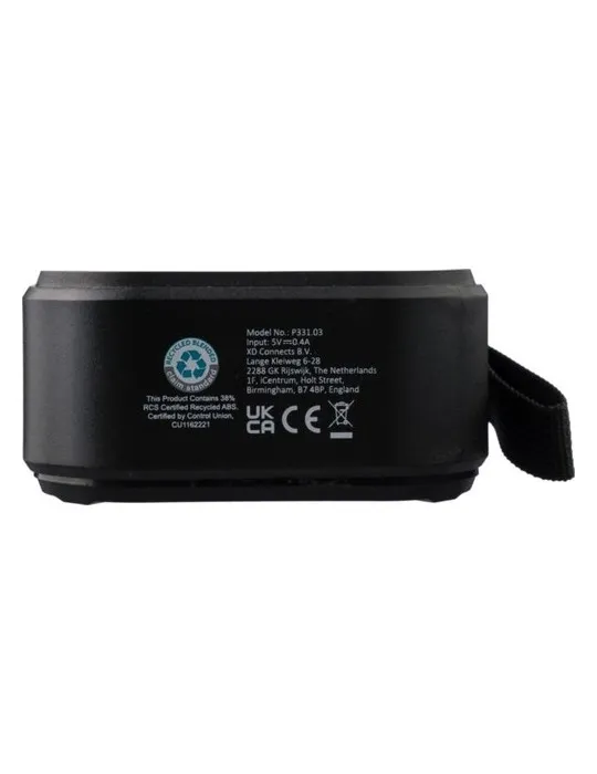 Enceinte sans fil écologique d'extérieur en ABS recyclé - Lois Matières : aluminium Couleurs : argenté goodies publicitaire évén