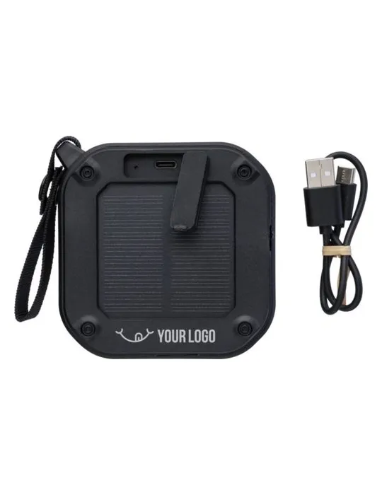 Enceinte sans fil écologique d'extérieur en ABS recyclé - Lois Matières : aluminium Couleurs : argenté livraison express 24h 48h