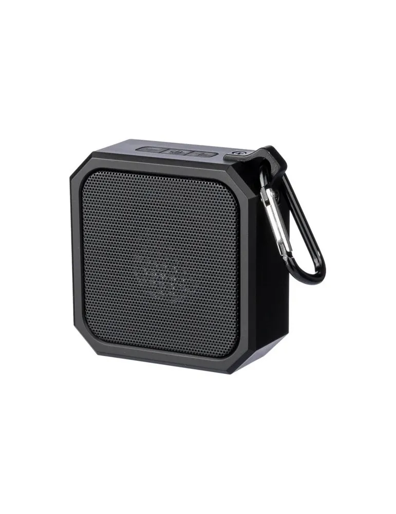 Enceinte sans fil publicitaire en ABS recyclé Lori Matières : non tissé Couleurs : argenté cadeau collaborateur premium