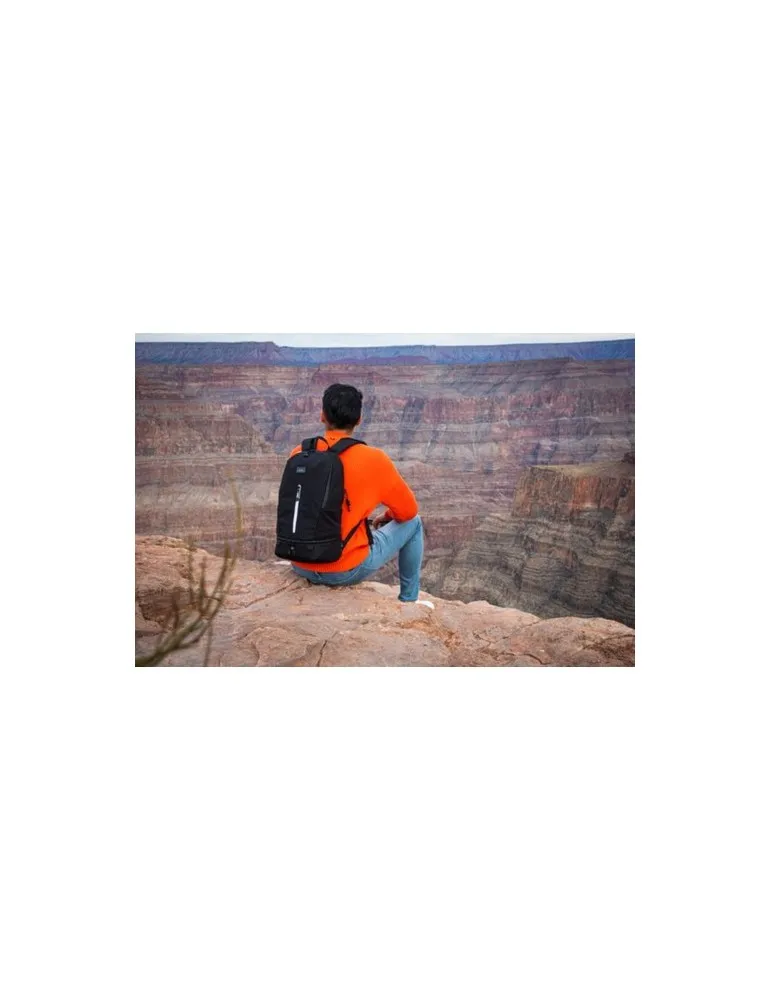 Sac à dos personnalisé écologique Brandcharger Nomad Matières : bois Couleurs : marron marquage laser ultra précis