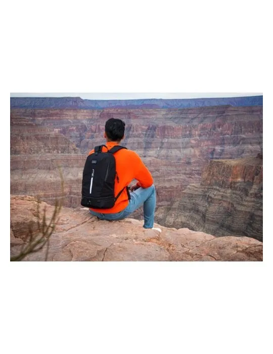 Sac à dos personnalisé écologique Brandcharger Nomad Matières : bois Couleurs : marron marquage laser ultra précis