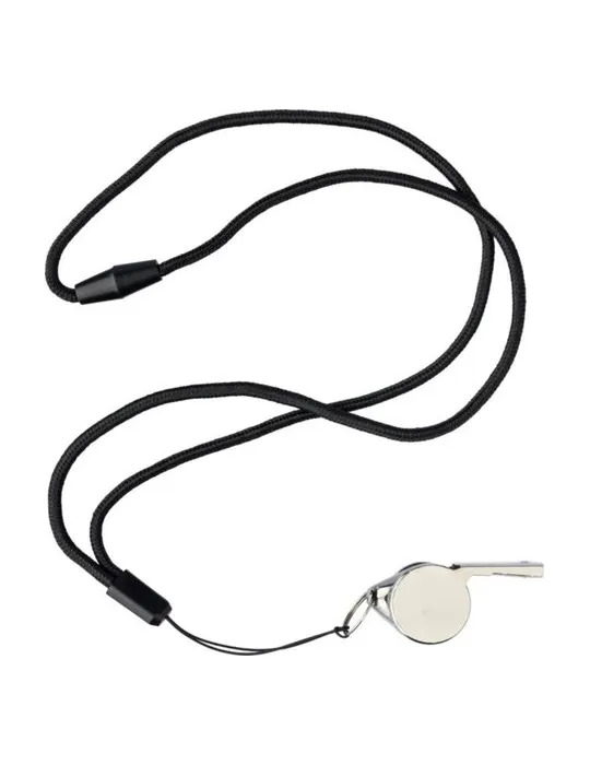 Sifflet tour de cou en métal Rebecca