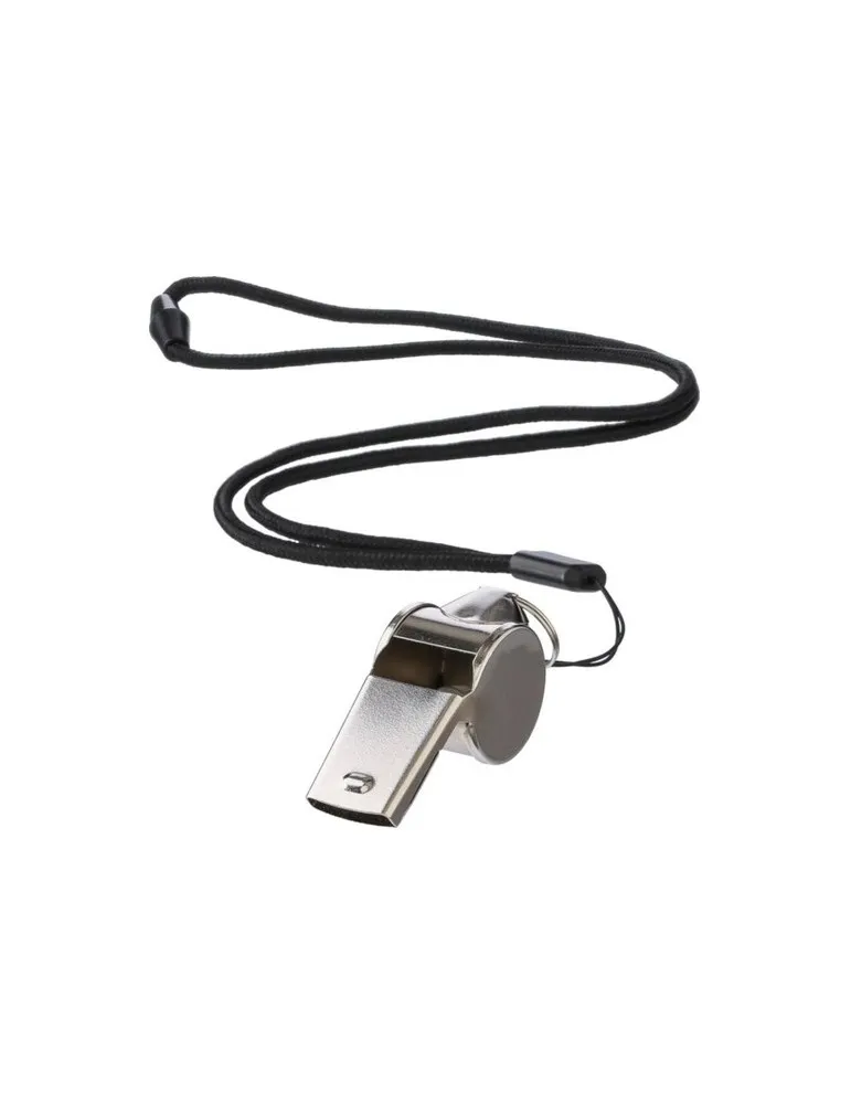 Sifflet tour de cou en métal Rebecca