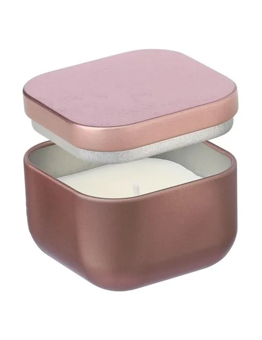 Bougie publicitaire parfumée Laurie Matières : cuir recyclé Couleurs : noir personnalisable avec votre logo