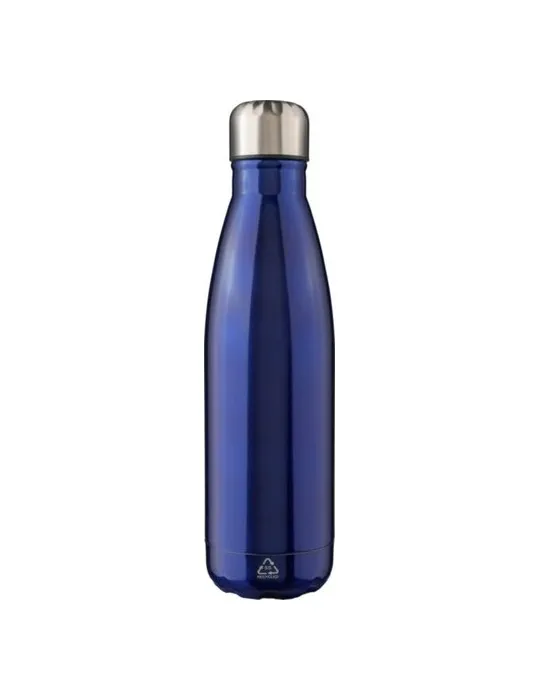 Gourde écologique en acier inoxydable recyclé de 650 ml personnalisée Cliff Matières : coton Couleurs : gris foncé cadeau entrep