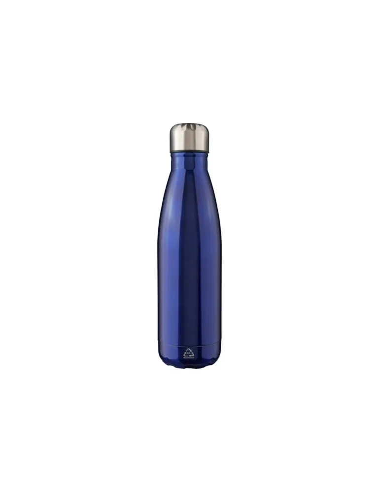 Gourde écologique en acier inoxydable recyclé de 650 ml personnalisée Cliff Matières : aluminium recyclé&nbsp; Couleurs : noir person