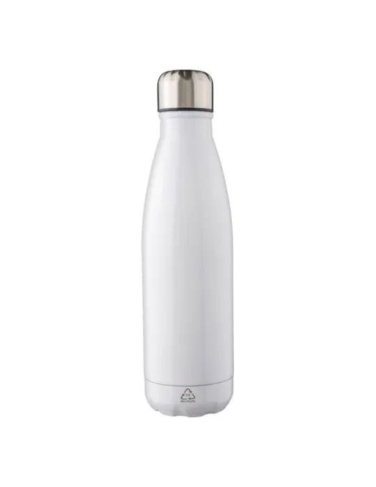 Gourde écologique en acier inoxydable recyclé de 650 ml personnalisée Cliff Matières : aluminium recyclé&nbsp; Couleurs : noir goodie