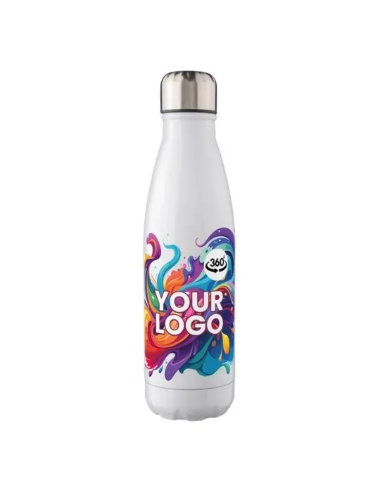 Gourde écologique en acier inoxydable recyclé de 650 ml personnalisée Cliff Matières : aluminium recyclé&nbsp; Couleurs : noir access