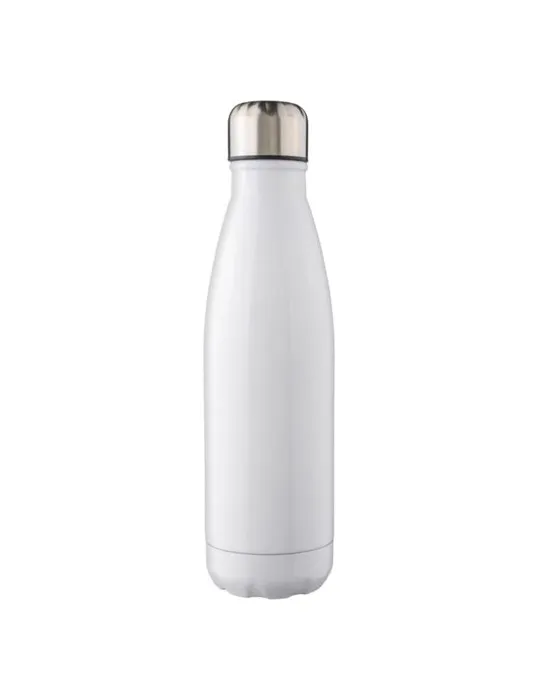 Gourde écologique en acier inoxydable recyclé de 650 ml personnalisée Cliff Matières : aluminium recyclé&nbsp; Couleurs : gris marqua